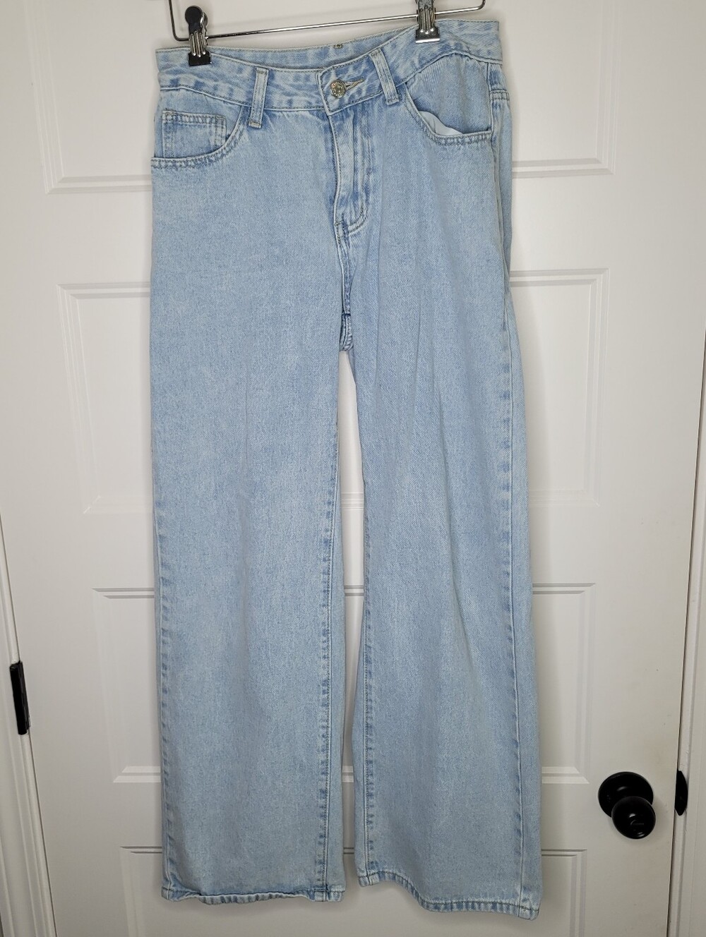 Shein light wash, wide-leg denim jeans Size 26